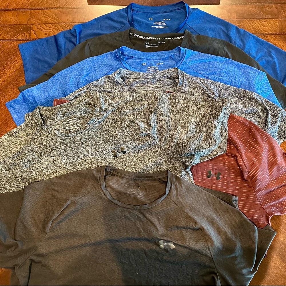 Under Armour 7 Short Sleeve Tees. All 7 shirts in great condition.